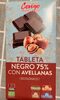Tableta Negro 75% con Avellanas Ecológico - Producto