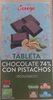 Tableta de chocolate 74 con pistachos - Producte