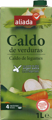 Caldo de verduras con aceite de oliva virgen extra sin gluten envase 1 l - Producte - es