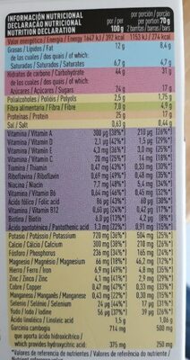 Barritas sustitutivas para el control de peso sabor yogur limón - Informació nutricional - es