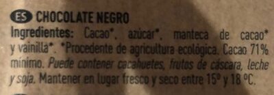 Chocolate negro República Dominicana - Ingredients - es