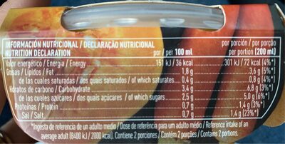 Crema de calabaza con aceite de oliva virgen extra - Informació nutricional - es