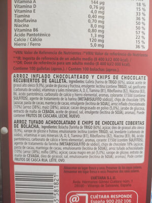 Choco flakes - Ingrédients - es