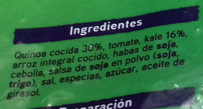 Salto salteado quinoa y kale - Ingredients