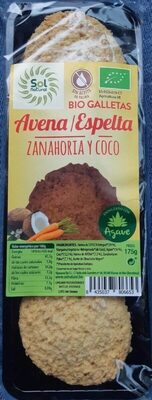 Bio galletas avena espelta zanahoria y coco - Product - es