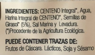Bio Pan Alemán con pipas de girasol - Ingredients - fr