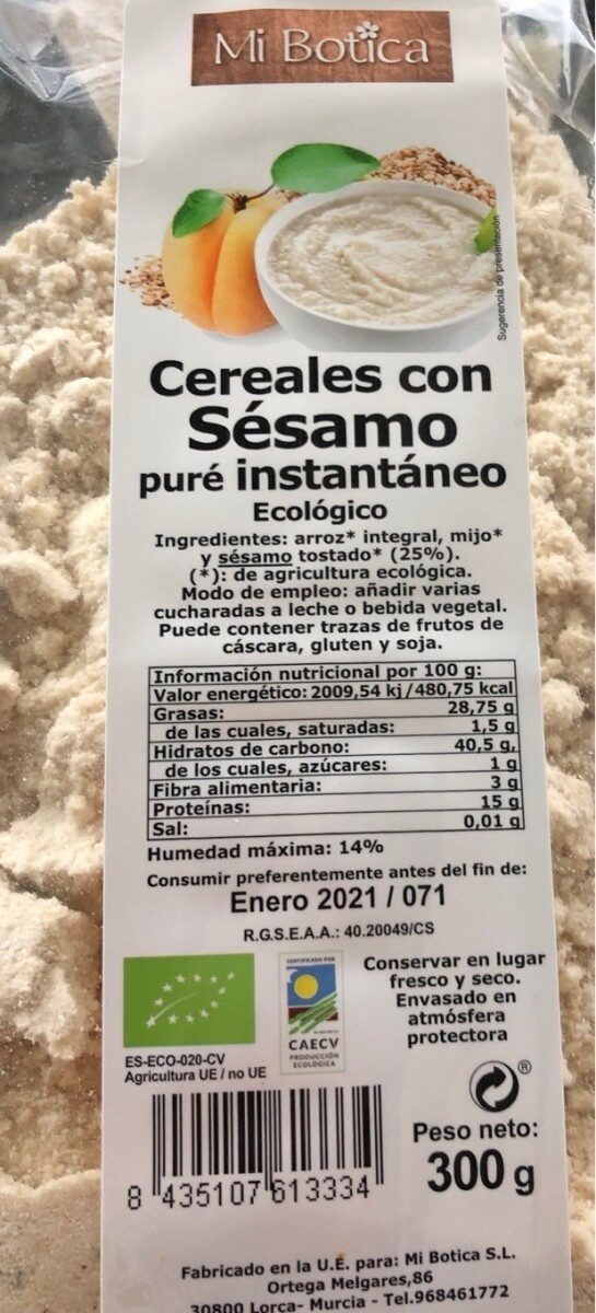 Cereales con sesamo - Producte - es