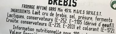 Brebis - Ingredients - fr