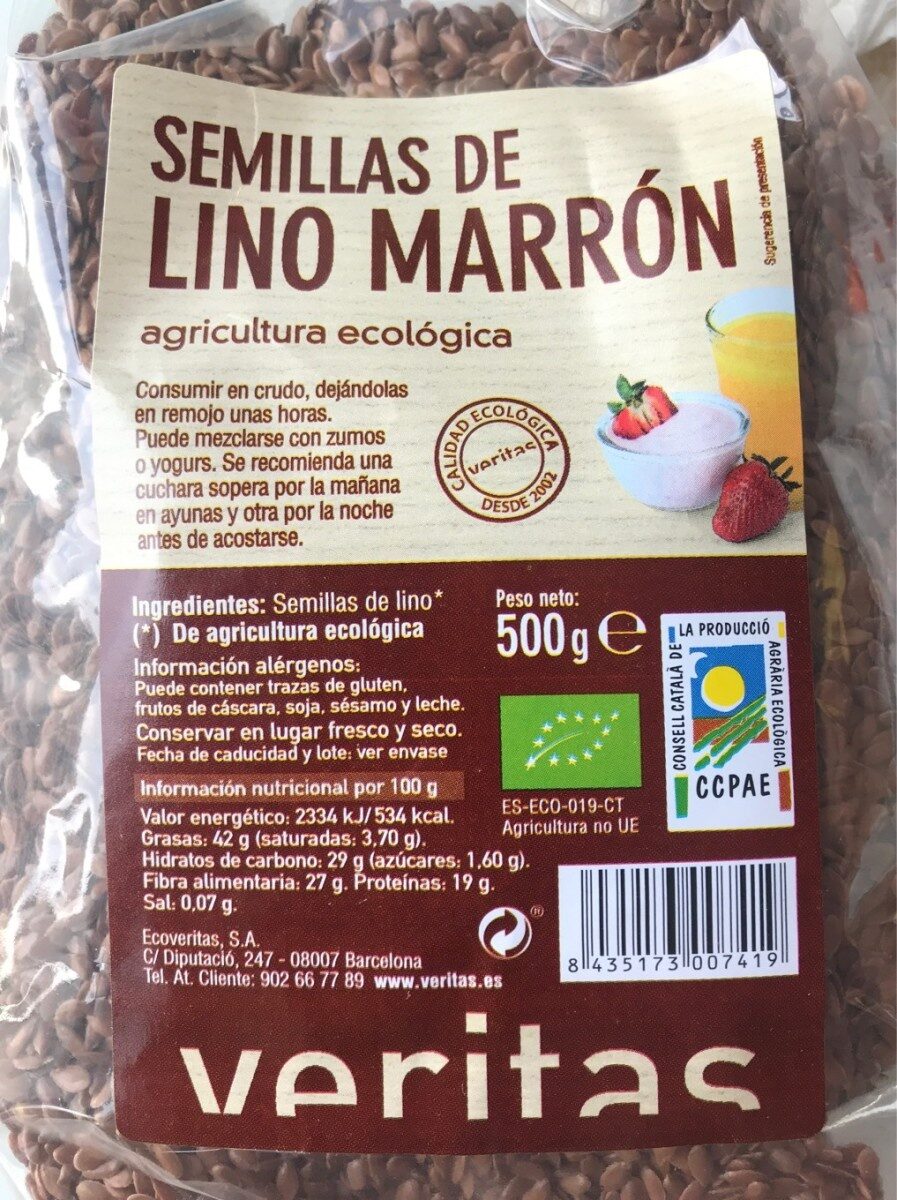 Semillas de lino marron - Produktua - es