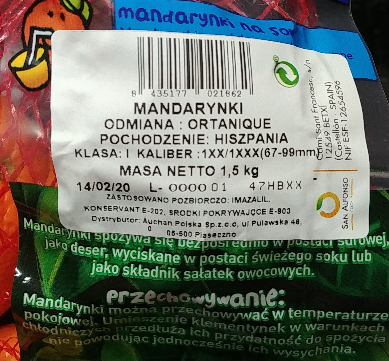 Mandarynki. odmiany: Ortanique. - Produkt