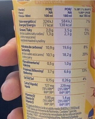 Nesquik Shake - Tableau nutritionnel