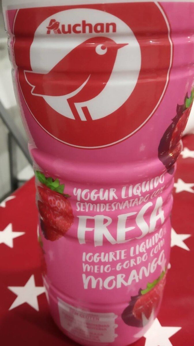 Yogurt liquido desnatado con fresa - Product - es