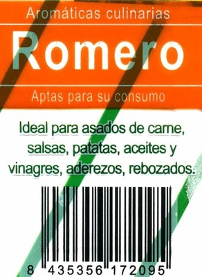 Maceta de romero - Ingredients - es