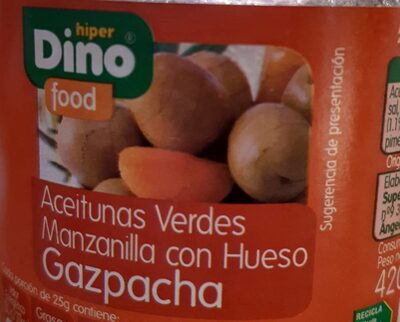 Aceitunas verdes manzanilla con hueso gazpacha - Product - es