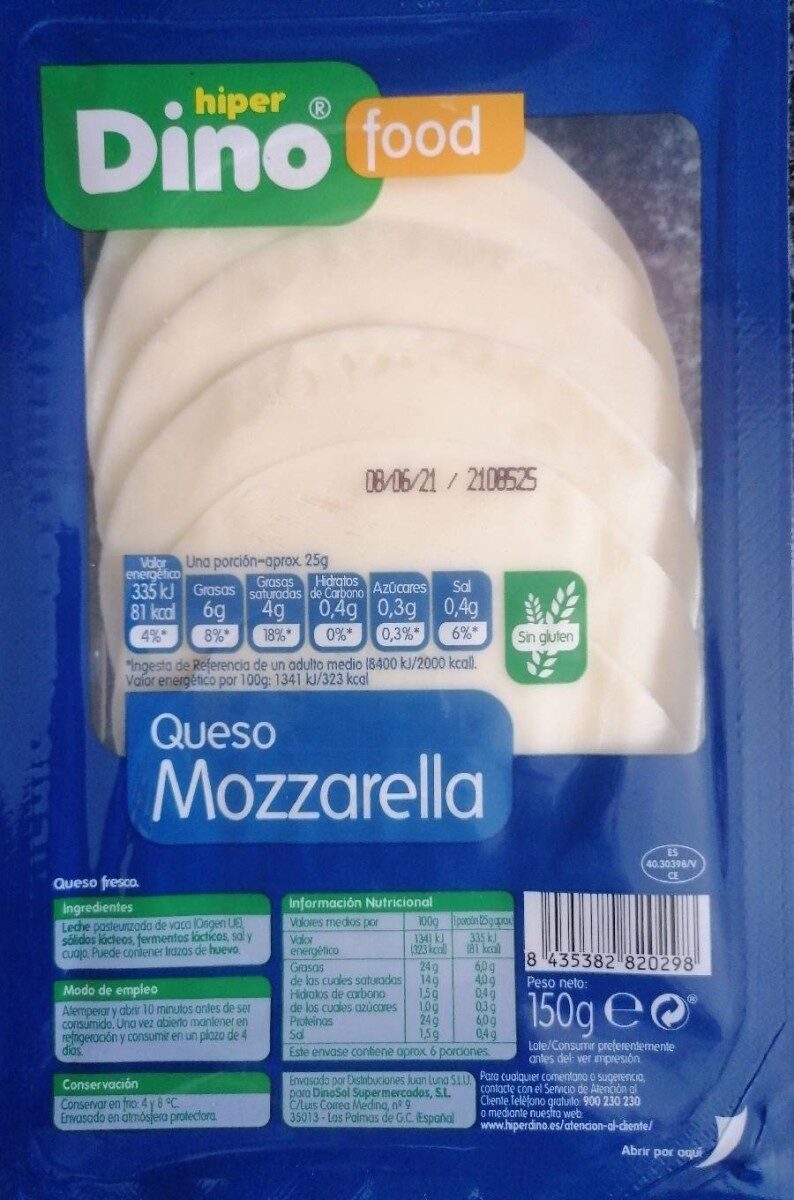 Queso Mozzarella - Product - es
