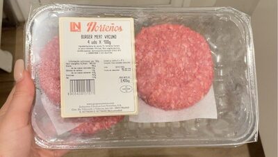 burger meat vacuno 4uds x 100g - Product - es