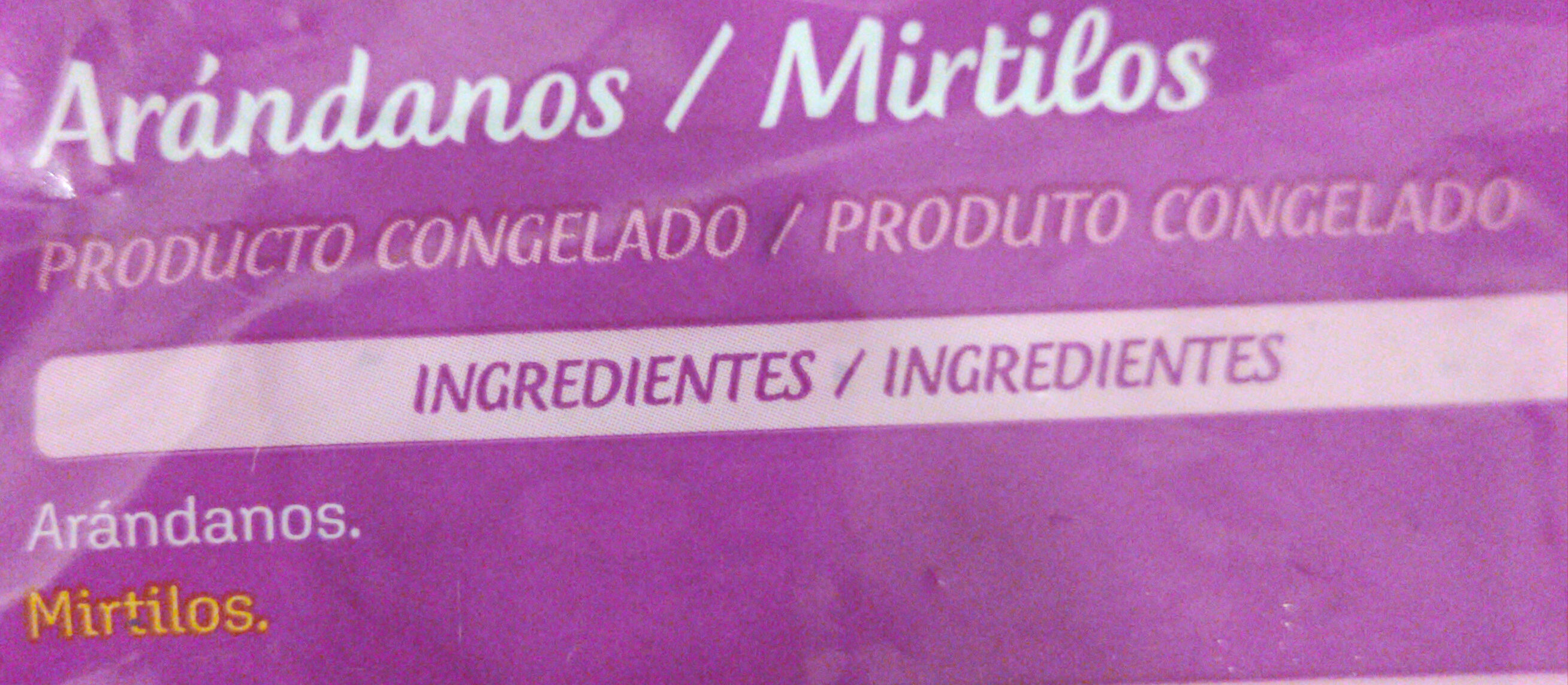 Arándanos - Ingredients - es