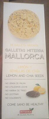 Galletas Miterra Limón y semillas de chía - Producte - es