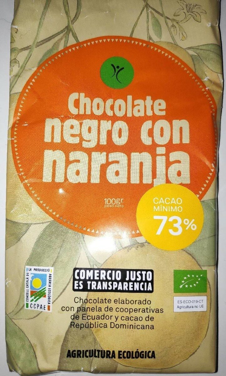 Chocolate negro con naranja - Producte - es