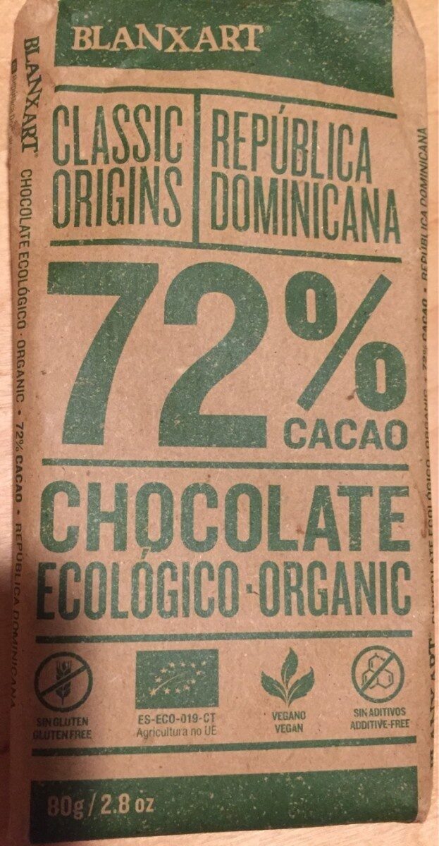 Chocolate ecológico 72% - Tuote - fr