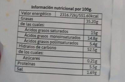 Tortilla dipear - Nutrition facts - es