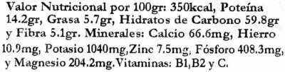 Copos de quinoa - Voedingswaarden - es