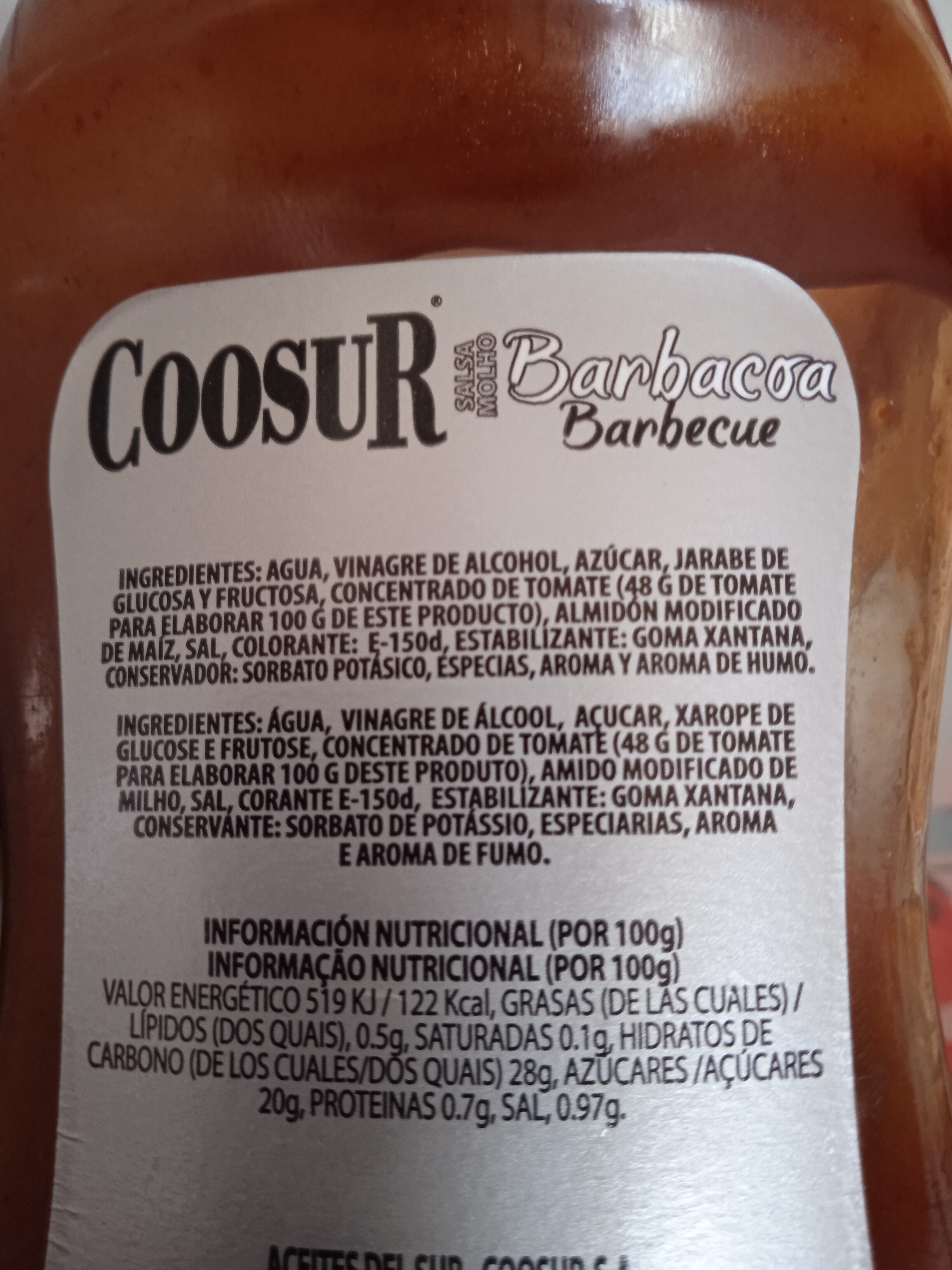 Salsa barbacoa - Ingredients - fr