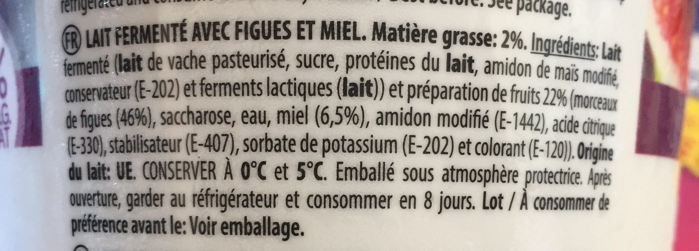 Cremos fig - Ingredients - fr