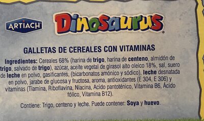 Dinosaurus - Ingredients - es