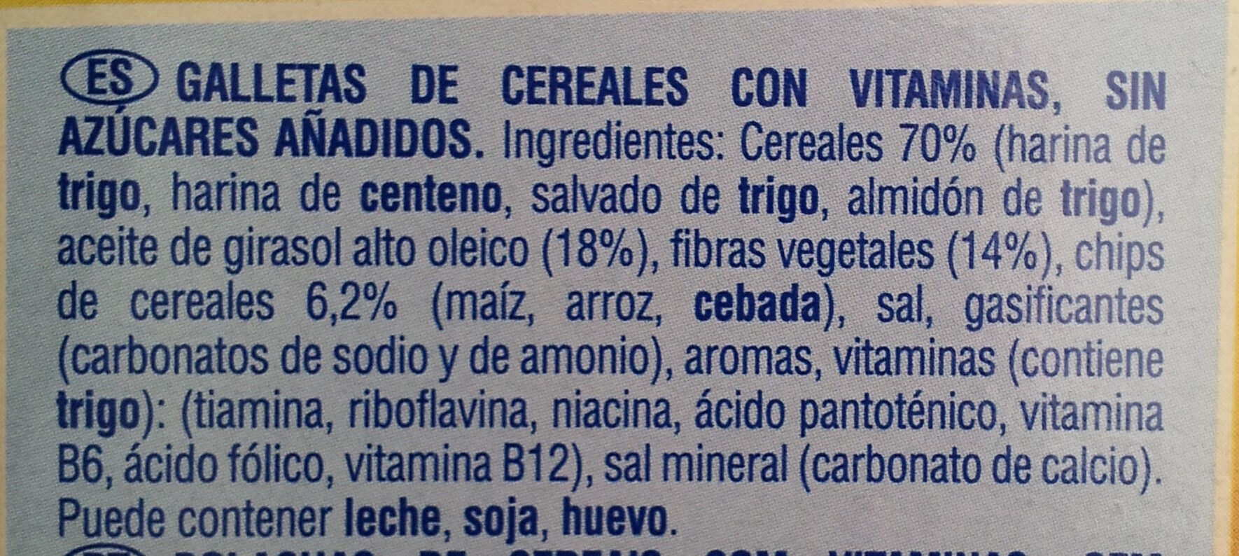 COOKIENSS Dinosaurios cucharadas cereales - Ingredientes
