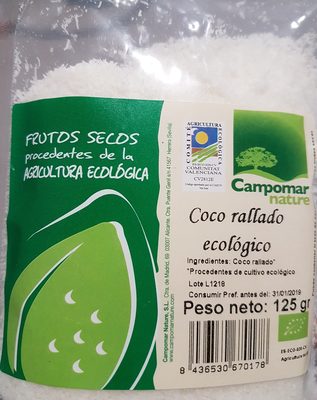 Coco rallado ecológico - Producte - es
