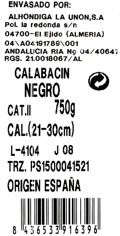 Calabacines - Ingredientes
