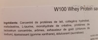 W100 - Ingredients - fr
