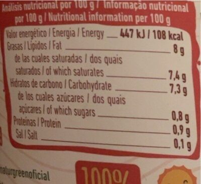 Biogurt coco natural - Nutrition facts - es