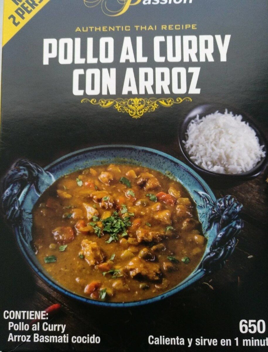Pollo al curry con arroz - Producte - es
