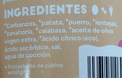 Crema de legumbres - Ingredients - es