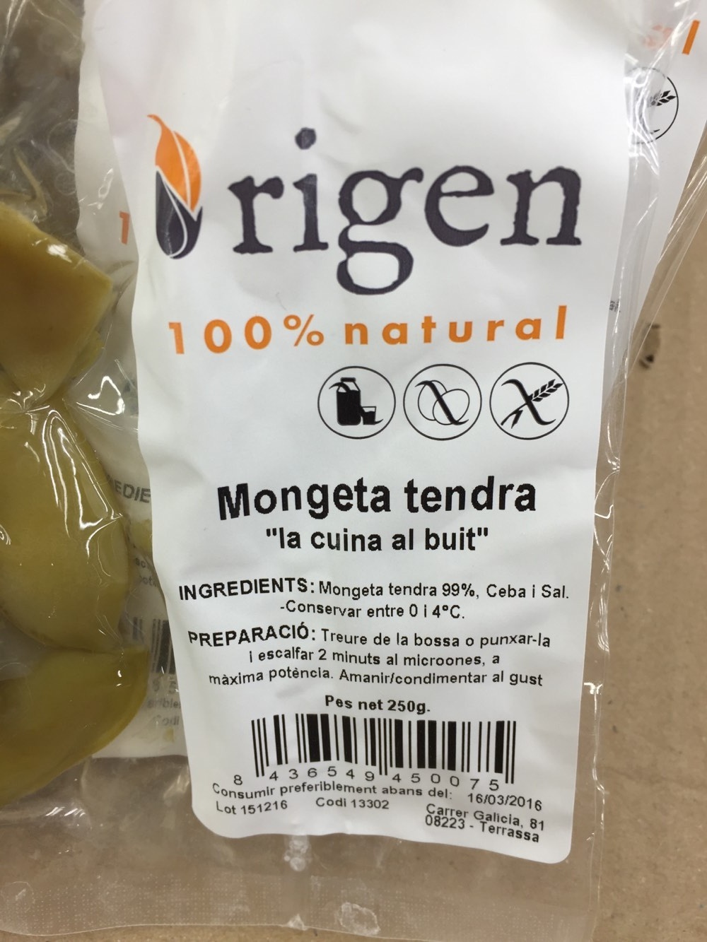 Mongeta tendra - Product - fr