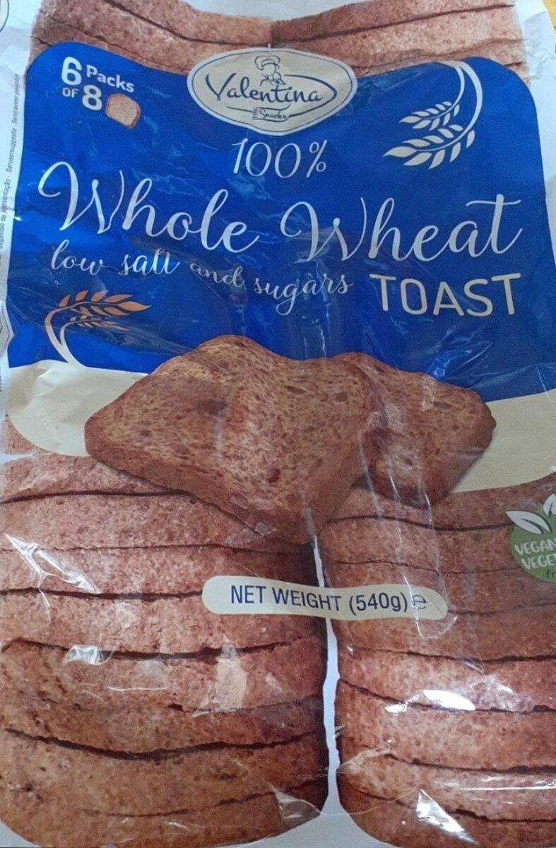Whole wheat toast - Product - es