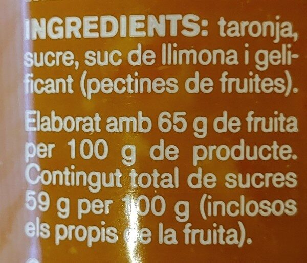 Mermelada de naranja - Ingredientes