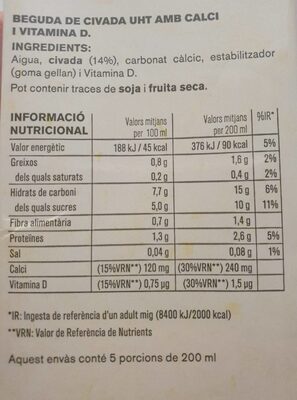 Beguda Vegetal Civada - 8