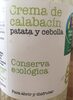 Crema de calabacin - Producto