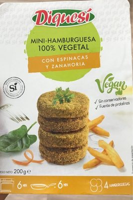 Mini-Hamburguesa con espinacas y zanahoria - Product - es