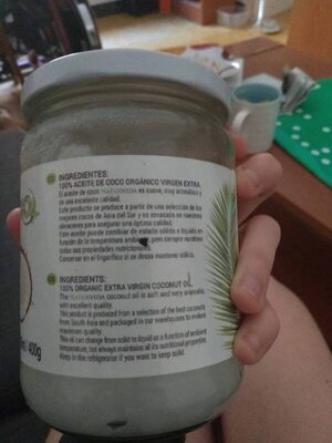 Aceite de coco virgen extra - Ingredients - es