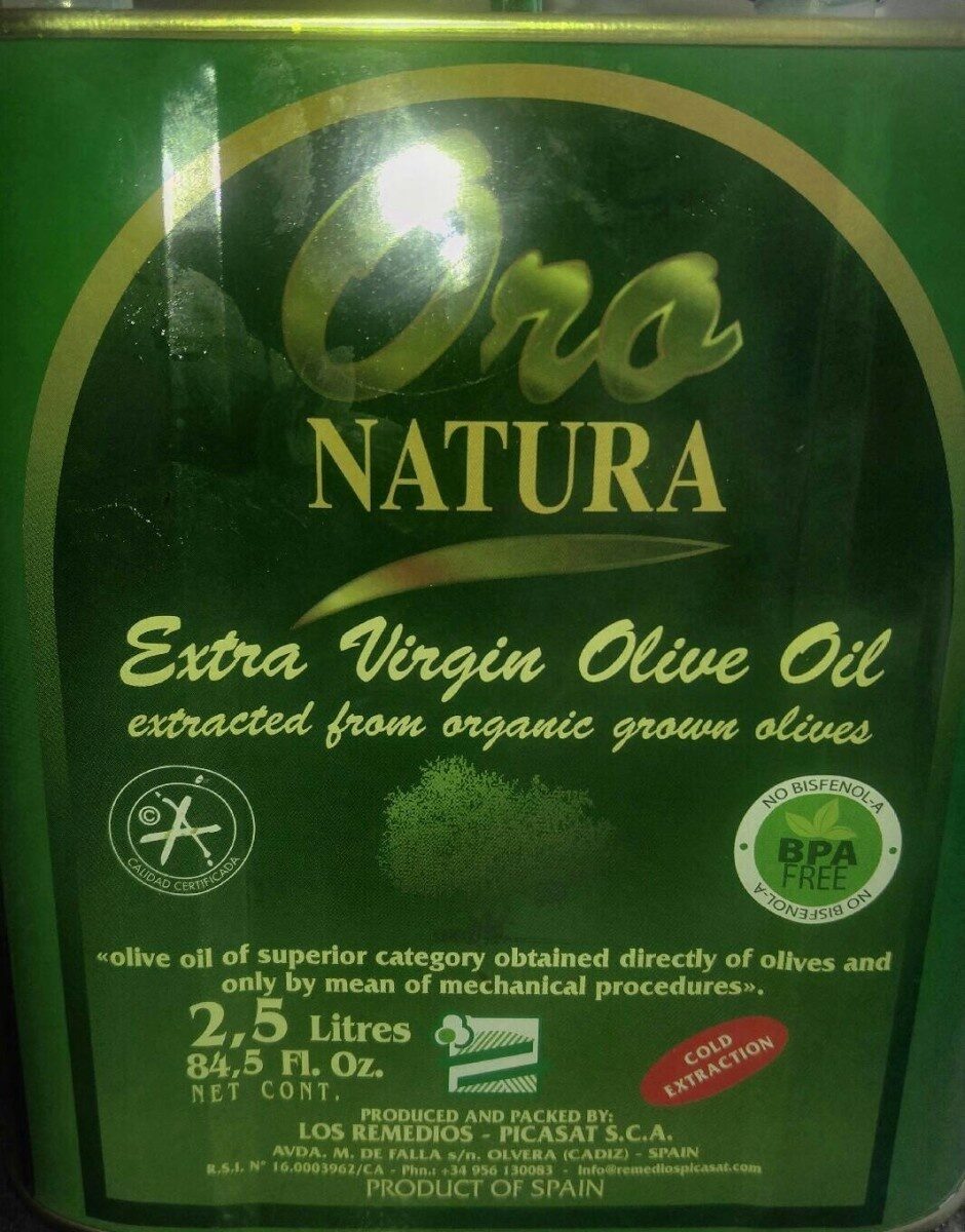 Huile d'olive extra vierge Oro Natura - Bidon metal - Prodotto - fr