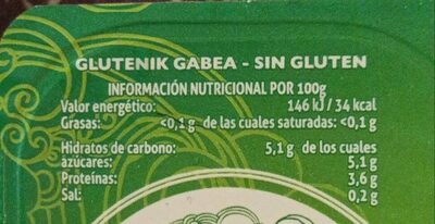 Yogur natural desnatado - Información nutricional