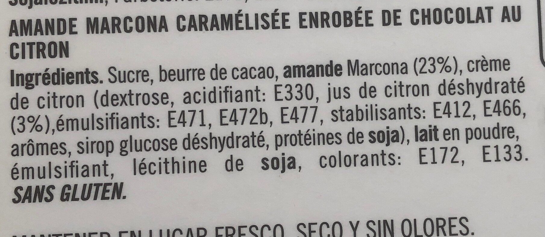 Catanies green lemon - Ingredients - fr