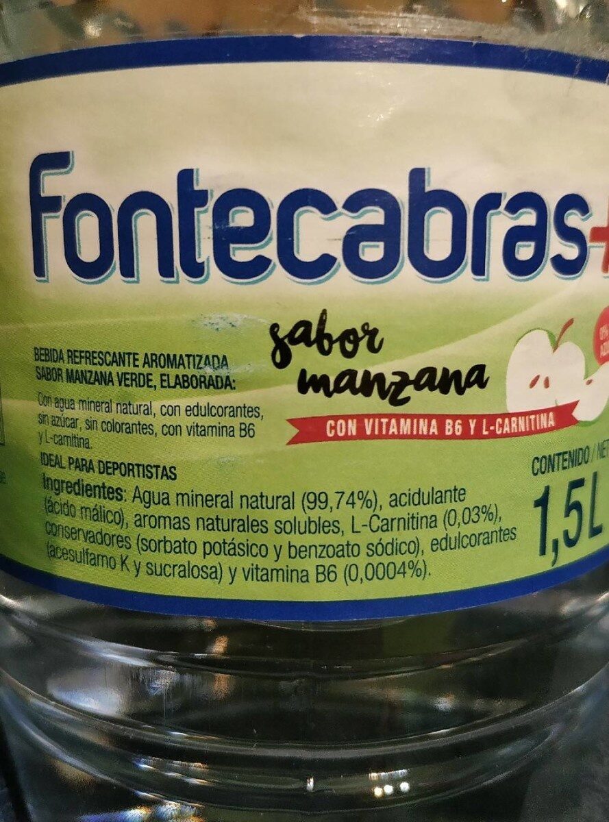 Fontecabras sabor manzana - Información nutricional