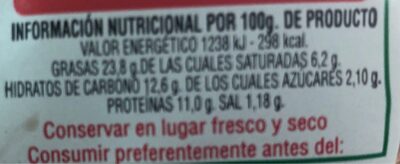 Empanada de Atún - Nutrition facts - es