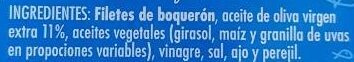 Boquerones en vinagre - Ingredientes