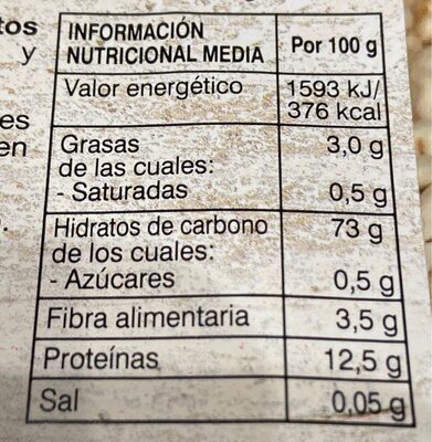 Quinoa Mix Desayuno - Nutrition facts - es